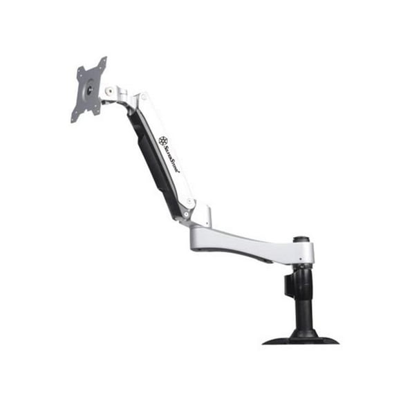 Silver Stone Technologies ARM11SC Support de Moniteur Interactif LCD Simple à Bras - Argent
