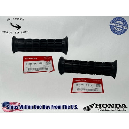 Honda Genuine OEM Right & Left Handle Grip Set 53165-KPT-305 53166-KPT-305