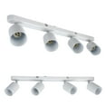 thumbnail image 1 of Ceiling Mounted GU10 Lamp Holder 4 Head Rotating Spotlight Base Showrooms Offices Museums, 1 of 7
