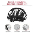 thumbnail image 5 of Balery I Love Math Shower Caps, Double Layer Waterproof Shower Cap, Double Layers Reusable Shower Cap With Soft Comfortable For Long Thick Hair Soft Bath Shower Hair Caps, 5 of 9