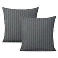 thumbnail image 1 of Rustic Woven Cushion Covers | Pack of 2 | Burlap Linen Material | Perfect for Modern Farmhouse Decor | Size 20x20 Inch, 1 of 7