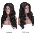 thumbnail image 4 of Conjunto de Peluca para Mujer onlyliua Cabello Rizado Longitud Media Color Negro Alambre de Alta Temperatura, 4 of 7