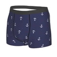 thumbnail image 5 of Goofa Anchor Heart Blue Printed Men's Boxer Briefs Underwear, Moisture-Wicking Underwear, Trunk,Soft and Breathable Cotton Underwear-, 5 of 9