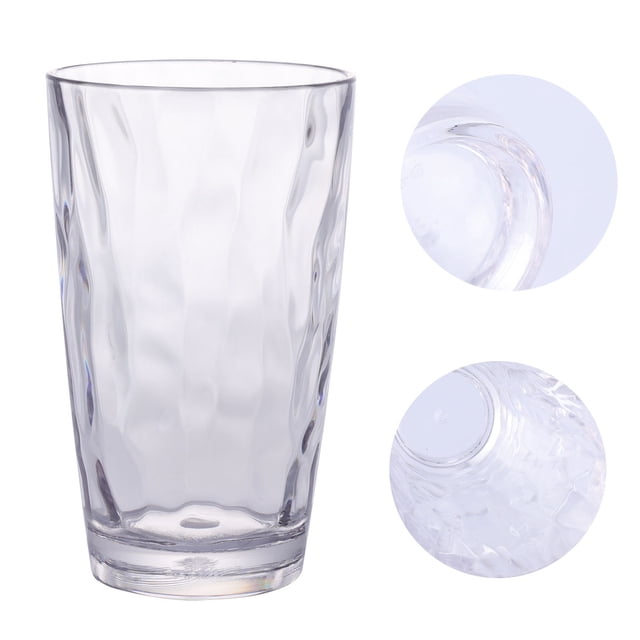 OULII 1Set Camping Mugs Transparent Acrylic For Friends Enjoying Outdoor Events Back to School