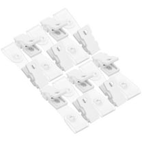 Worgeous 10pcs Fixing Flag Clips Lawn Flag Stopper Garden Banner Clamps Flag Plastic Clips