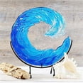 thumbnail image 5 of JGJJUGN Sea Wave Acrylic Platforms Decorative Display Stand Unique Design Eco-Friendly Material Home Ornament for Living Room Office Desk, 5 of 9