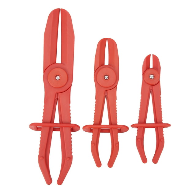 Couper Pince, 3pcs Ligne d'Eau Pince d'Entretien de Voiture en Plastique pour Auto Rouge