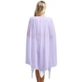 thumbnail image 2 of iiniim Robe Tunique Grecque Ancienne pour Femmes Costume d'Halloween en Chiffon Robe à Manches Longues Lavande 4TG, 2 of 5