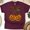 Maroon, variant on Pumpkin Bow Shirt Cute Jack O’Lantern Graphic Tee for Fall Season, White, Size S