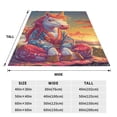 thumbnail image 3 of Balery Meditating Cute Horse Manta de Felpa Suave y Acogedora – Cobija de Franela Aterciopelada para Cama, Lavable y Cálida para Sofá, Mascotas, Transpirable-60"x50", 3 of 7