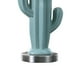 thumbnail image 4 of Lámpara Benzara 56 cm de cerámica con base de cactus azul y blanco, 4 of 5