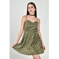 thumbnail image 4 of Vestido satinado de lunares Roman Fashion /Juvenil, 2665 (Verde militar) verde CH, 4 of 5