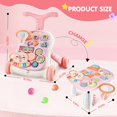 thumbnail image 2 of Juguete de empuje 3 en 1 Baby Walker AuntyFey para niños de 1 año, color rosa, 2 of 7