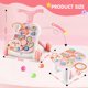 thumbnail image 2 of Juguete de empuje 3 en 1 Baby Walker AuntyFey para niños de 1 año, color rosa, 2 of 7