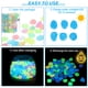 thumbnail image 4 of Piedras Luminosas Uxcell, 100 Pcs Rocas que Brillan en la Oscuridad para Decoraciones de Acuarios Interiores y Exteriores Multicolor, 4 of 7