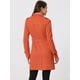 thumbnail image 4 of Chaqueta De Gabardina De Gamuza Sintética Con Muesca Allegra K Naranja XS, 4 of 6
