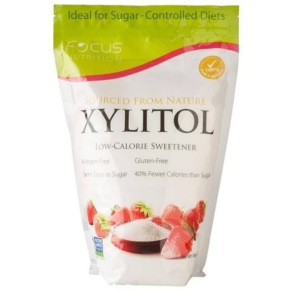 Focus Nutrition, Xyloburst, Sugar-Free, Non-GMO, Gluten-Free Xylitol Low Calorie Sweetener - 3 lb. Resealable Bag