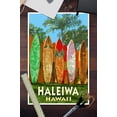 thumbnail image 3 of Haleiwa, Hawaii, Surfboard Fence (12x18 Wall Art Poster, Room Decor), 3 of 3