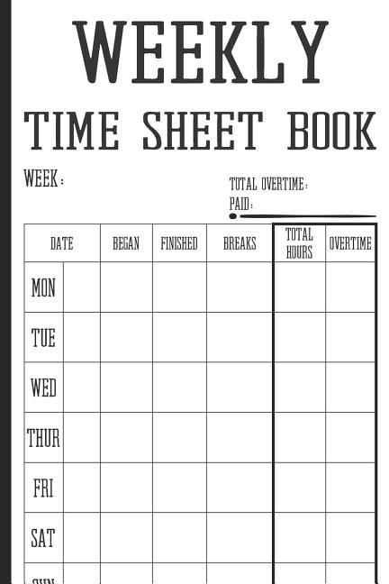 work clock in and out sheet
