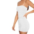 thumbnail image 3 of Vestido de verano sin mangas con cuello barco para mujer, vestido ajustado para club nocturno, blanco, S Eigraketly AP1098-01B, 3 of 7