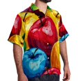 thumbnail image 2 of Fruit Men's Short Sleeve Shirts, Casual, Printed, Button Down Short, Summer Beach Shirts, Unisex, 2 of 6
