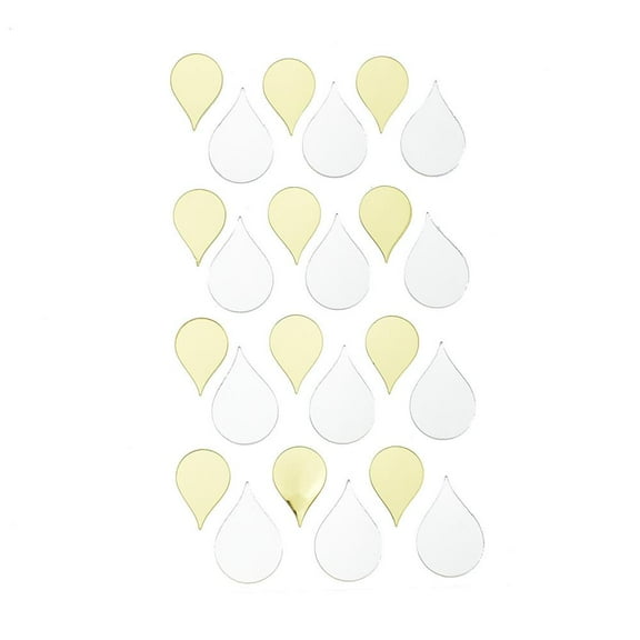 Mini Drops Reflective Stickers, 24-Piece
