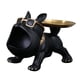 thumbnail image 2 of Bandeja de almacenamiento para perros, estatua, cuenco de estatuilla de perro, escultura de Animal de resina nórdica, bandeja de joyería de dulces par Negro, 2 of 8