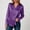 hwj#Purple736, variant on Huowey Women Casual Shirts Long Sleeve Solid Color Stain Blouses Button Down Turndown Collared Loose Fit Lightweight Fashionable Formal Classic Dress Shirts Elegant Tops,Purple,L