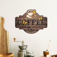thumbnail image 6 of Coffee Themed Personalized Wall Stickers For Kitchen Restaurant Living Room Home Decoration And Beautification Easy To Apply And Reusable, 6 of 6