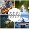 thumbnail image 4 of Círculo De Pesca De Carpa Ligera Con Tornillo De Cebo, Círculo De Pesca De Carpas De Acero Inoxidable Resistente Y Duradero, 20 Piezas/bolsa De 3.5cmx2cm De Pesca De Hielo Para, 4 of 7
