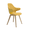 Mustard Yellow, variant on We’re it Nola Mid-Century Modern Accent Chair for Home and Office - Wood Frame, Upholstered Seat & Back (Blue)