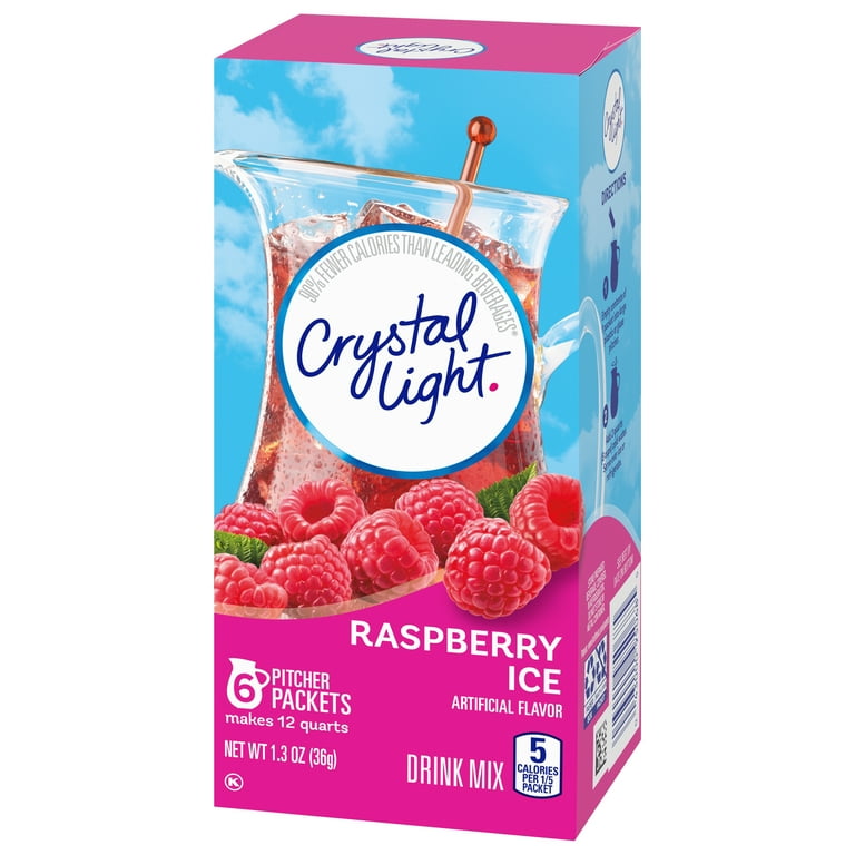 Crystal Light Healthy Raspberry Ice Water Flavor Fruit Drink Mix