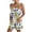 Yellow, variant on Clearance Under 10$! Women's Summer Comfortable Casual Suspender Printing Shorts Pocket Jumpsuit Shorts with Pockets 2025 Clothes