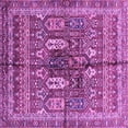 thumbnail image 1 of Ahgly Company Indoor Square Abstract Purple Modern Area Rugs, 8' Square, 1 of 4