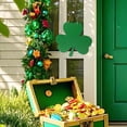 thumbnail image 6 of Pgyong St. Patrick's Day Wooden Door Hanger, Shamrock Welcome Sign for Front Door Porch Outdoor Indoor Farmhouse Decor, Rustic Holiday Home Decoration, 6 of 8