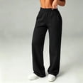 thumbnail image 2 of UKHCCC Sweatpants for Women with Pockets Women's Casual Elastic Waist Joggers, Soft French Terry Drawstring Lounge Pants, Relaxed Fit Straight Leg Workout, Travel, or Lounging S-2XL, 2 of 9