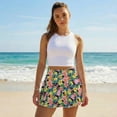 thumbnail image 3 of KUIFORTITropical Flowers Golf Skirts for Women Elastic Fashion High Waisted Tennis Skorts with 2 Pockets Breathable Athletic Skirts for Athletic Skorts Sports Running Pickleball, 3 of 7