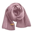thumbnail image 5 of SUXIAN Winter Scarf for Women Hand Knitted Soft Warm Oversized Wrap Solid Color Fashion Shawl Pink One Size, 5 of 5