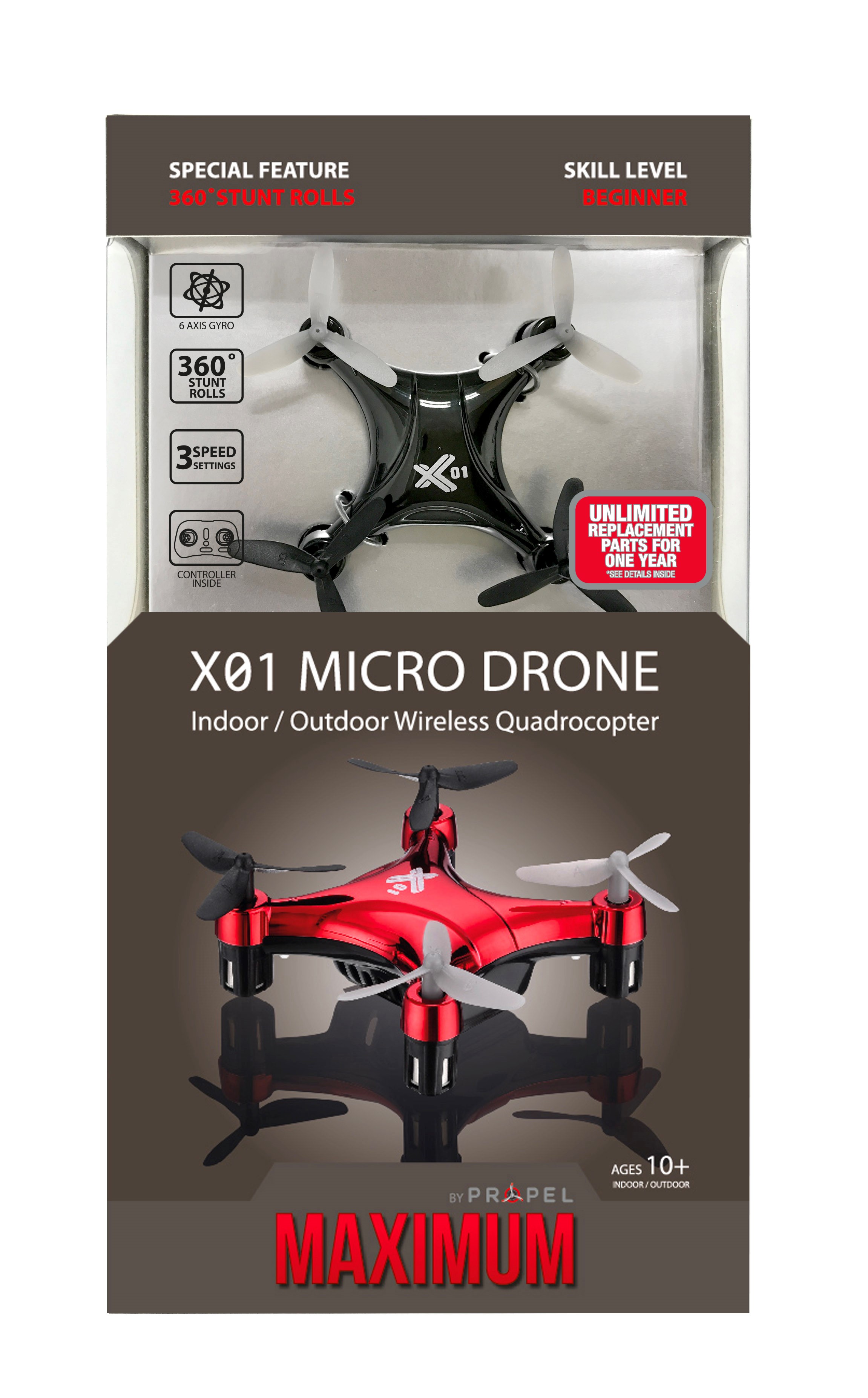 Propel Maximum Black X01 Micro Drone - image 2 of 5