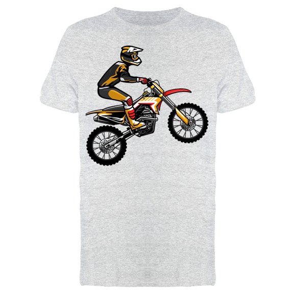 Motocross Rider Jumping Tee Men's -Image by Shutterstock
