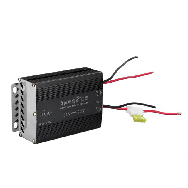 Voltage Converter Transformer, Voltage Regulator, Practical Step-Up 10A Aluminum Alloy For Car Boat