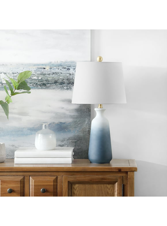 SAFAVIEH Narem Table Lamp | White / Blue |