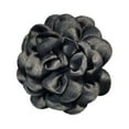 thumbnail image 1 of Broche de flores de satén Fernando camelia negro, 1 of 8