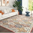 thumbnail image 3 of Chelsea Transitional Oriental 8'10'' x 12'2'' Multicolor Polypropylene Indoor Area Rug, 9' x 12', 3 of 8