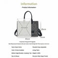 thumbnail image 3 of Women's canvas tote bag, women's crossbody bag, large canvas handbag, canvas tote bag with pockets and compartments.（Black）, 3 of 6