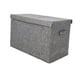 thumbnail image 2 of Caja de almacenamiento de juguetes para niños, organizador de armario con tapa abatible, contenedor plegable versátil para guardar juguetes de bebé y Gris, 2 of 8