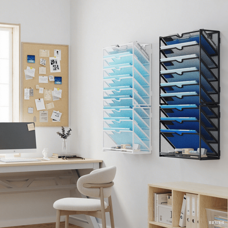 Marbrasse 10-Tier Wall File Organizer photo 2