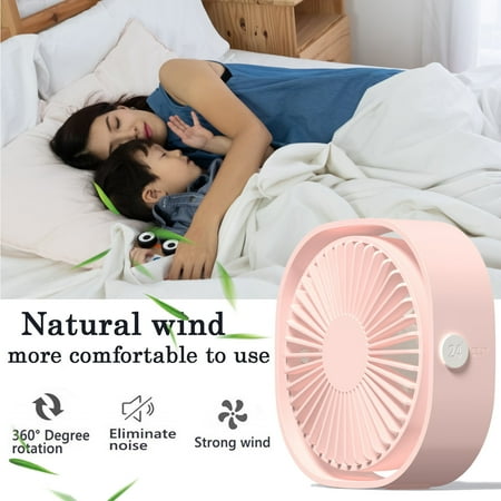 

Sehao Fans Desktop Portable Small Electric Fan USB Mini Fan for Office Computer Laptop Home & Garden pink