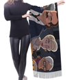 thumbnail image 7 of Grimsburg Animated Fringed Scarf Wrap Long Soft Winter Warm Tassel Scarf Neck Head Shawl Scarf, 7 of 7