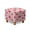 Bulldog Strawberry Heart Print Pink, variant on SCRAWLGOD Easter Egg Spot Engineering Vehicle Pattern Blue Ottoman Slipcover, Breathable Footrest Sofa Protection Washable Covers for Footstool with Stretch Bottom for Pets
